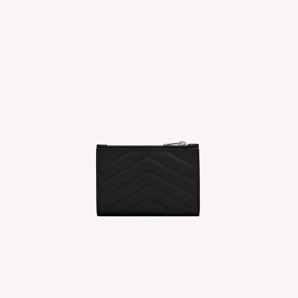YSL CASSANDRE MATELASSÉ Fragments bi-fold wallet Black - Picture 2 of 11